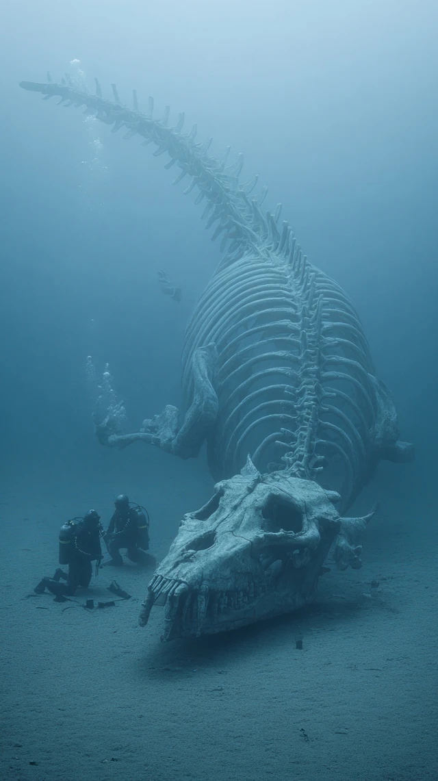 Underwater Kaiju Skeleton Monumental