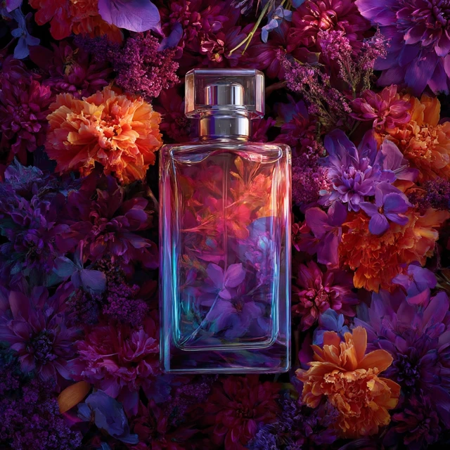 Perfume in Flowers Floral Fragrance Advertisement