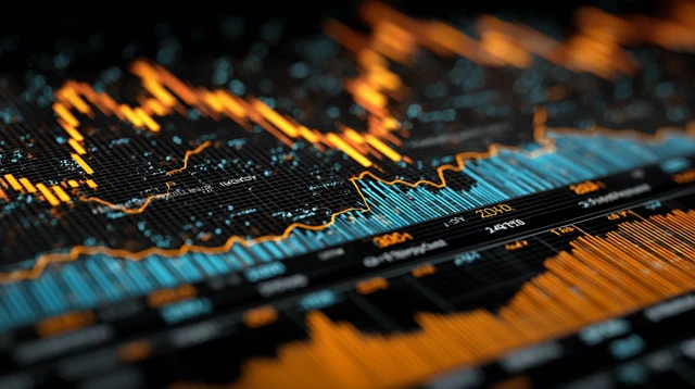 Abstract Finance Chart Illustration: Data Visualization