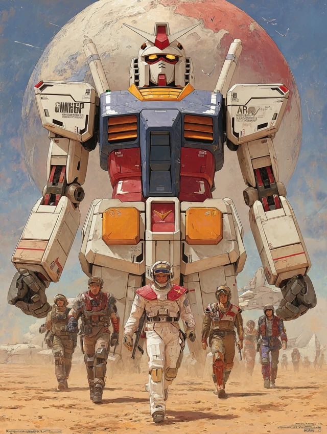 Gundam RX78 Mobile Suit Anime Art
