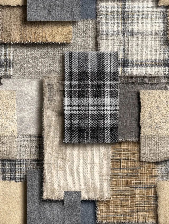 Textile Patchwork Abstract Design