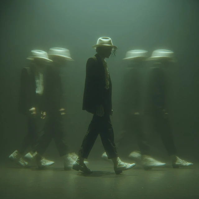 Eerie Elegant Floating Clothes Surreal Album Cover