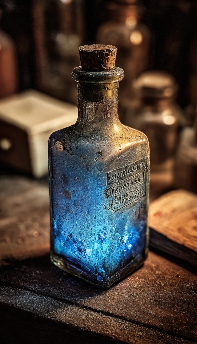 Moonstone Spirit Bottle Advertising Photo