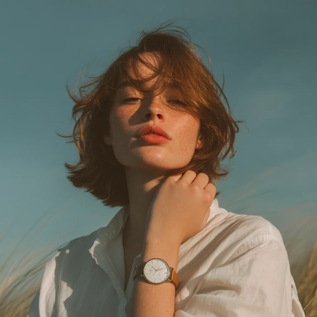 Woman with Watch Portrait Photography