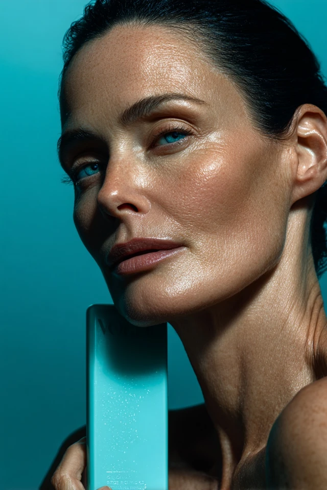 Vogue Editorial Portrait Androgynous Model Shampoo