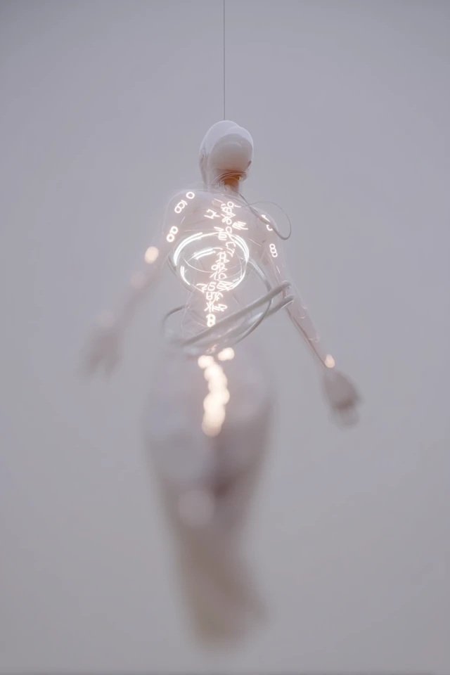 Language Injection Surreal Humanoid Figure
