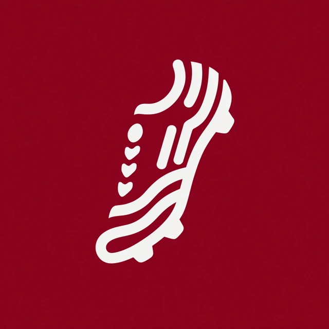 Minimalist Soccer Shoe Logo Design Copa Mundial