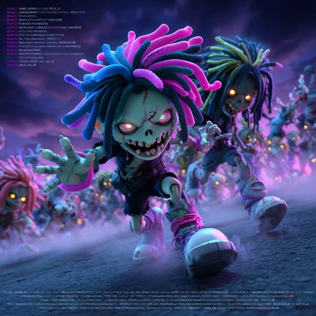 Cartoon Zombie Attack 3D CG Animation