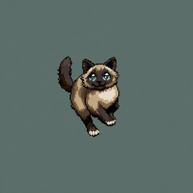 Pixel Cat Game Asset Animated GIF
