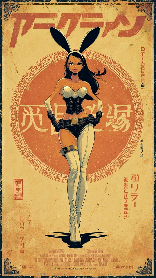 Bunny Ninja Movie Poster Nico Robin by Asaf Hanuka