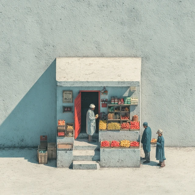 Store Scene Isometry Photography