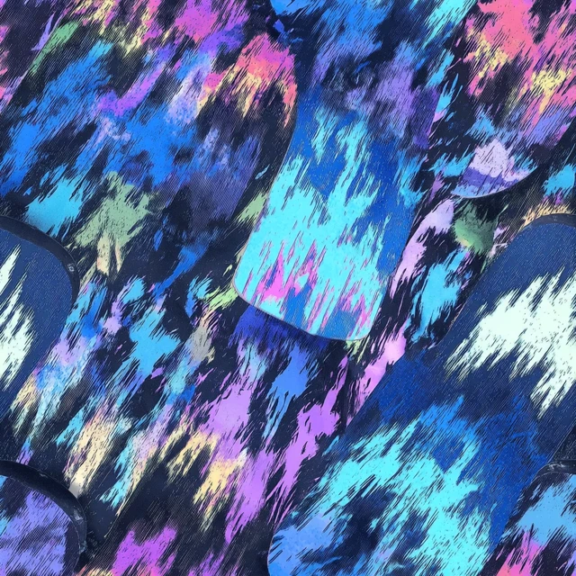 Neon Spirit Tracks Abstract Art
