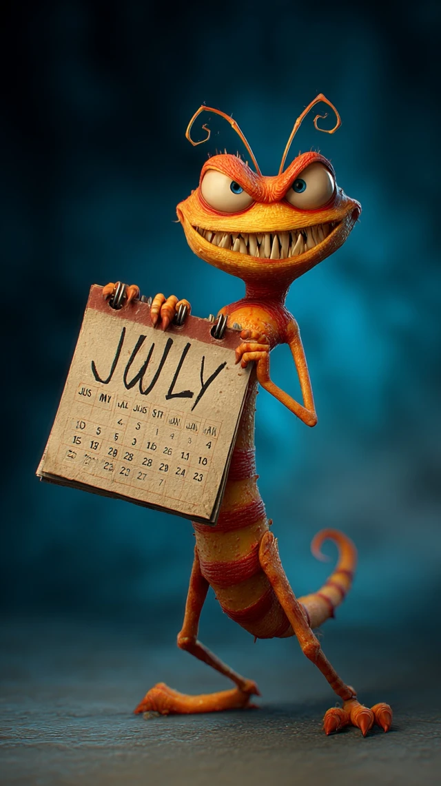 Pixar Tick July Cartoon Character