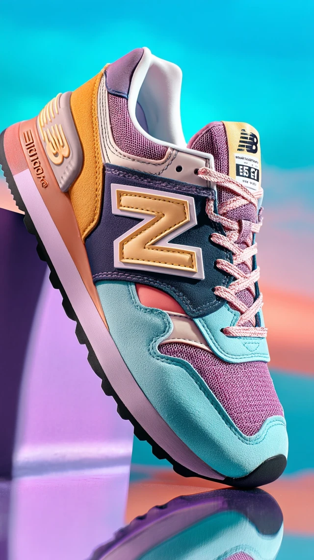 New Balance Shoes Pastel Colors Retro Commercial Photo