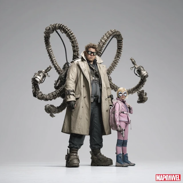 Doc Ock and Spider-Gwen Cosplay