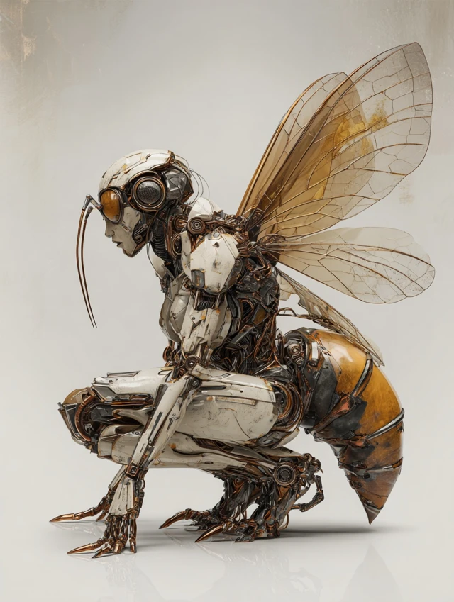 Android Hornet Hybrid Creature in Action