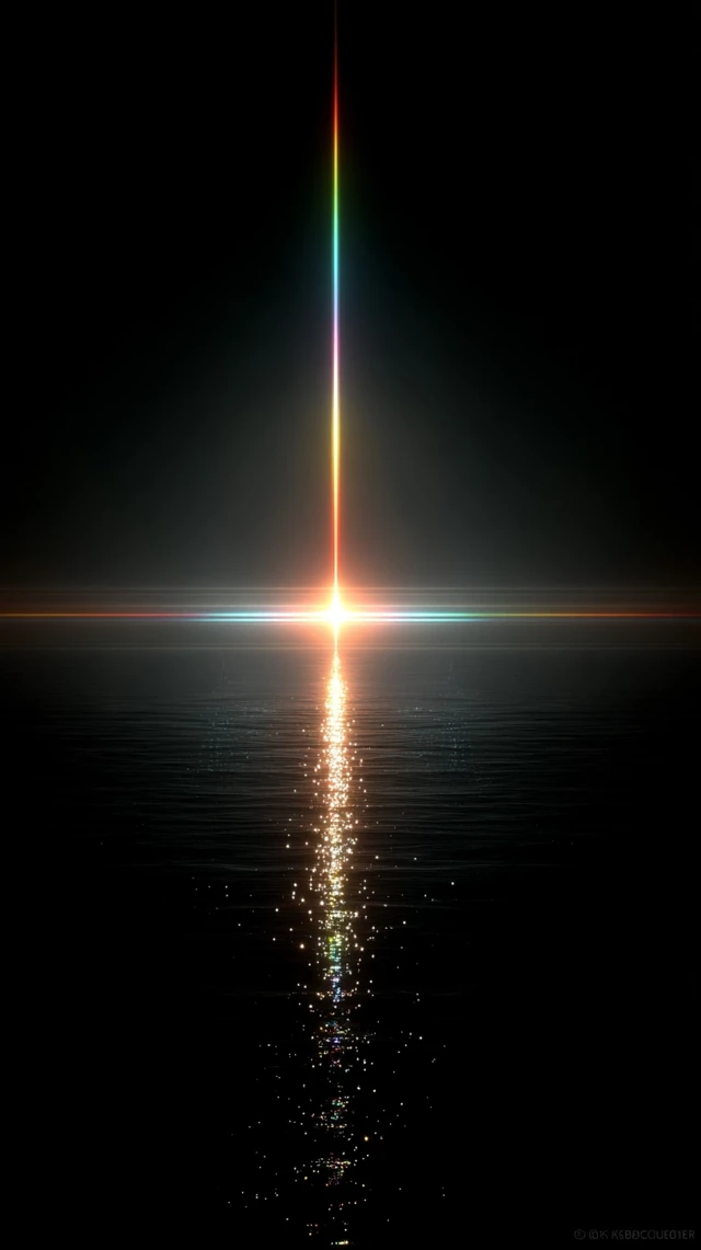 Cosmic Nexus Starlight Radiance Minimalist Art