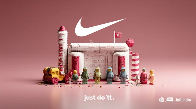 Nike 3D Advertisement Surreal Concept Art Just Do It