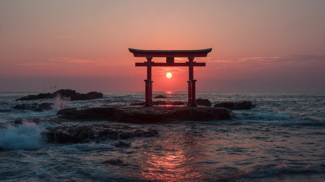 Torii Gate Sunset Photography