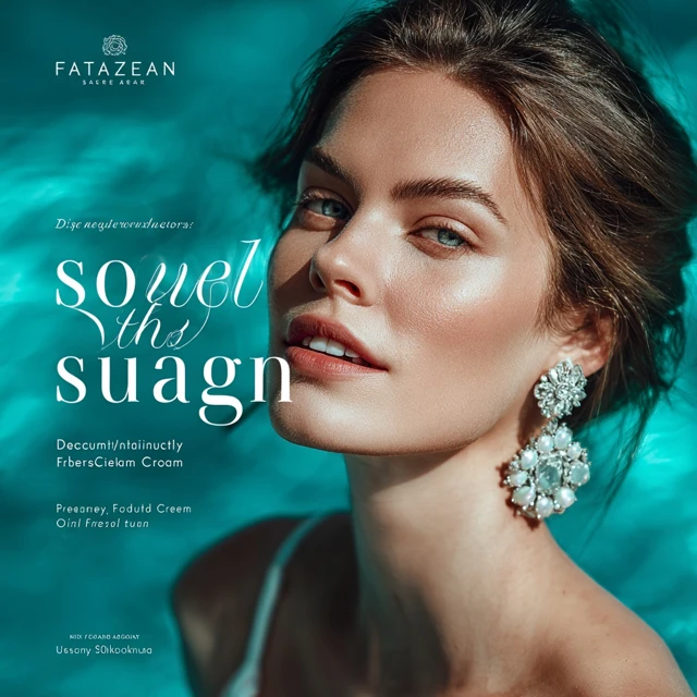 FATAZEAN Skincare Elegant Beauty in Pool Ad
