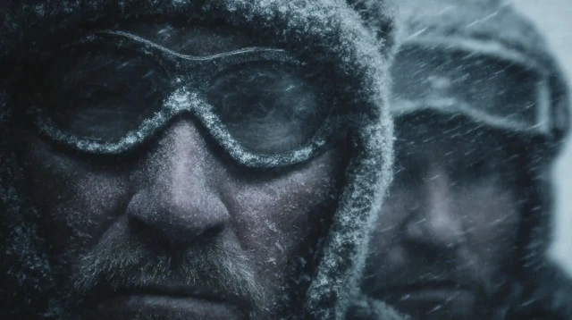 Mount Everest Explorers In Blizzard Ultra Realistic