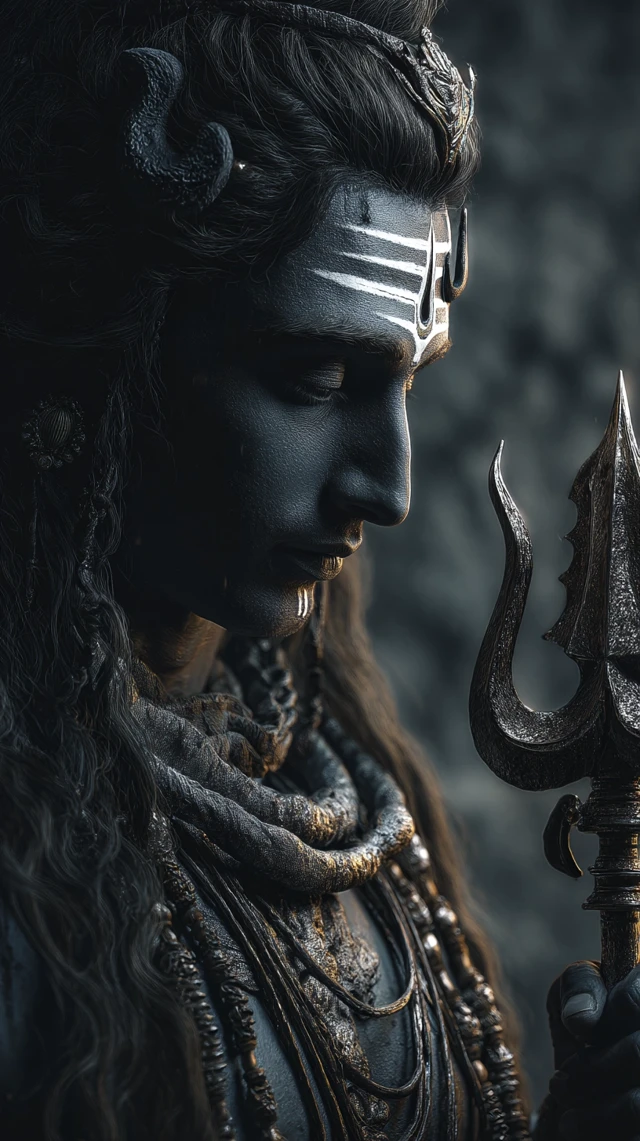 Realistic Portrait of Lord Shiva 16K UHD