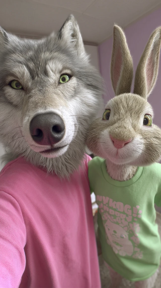 Wolf and Hare Selfie Ny Pogodi