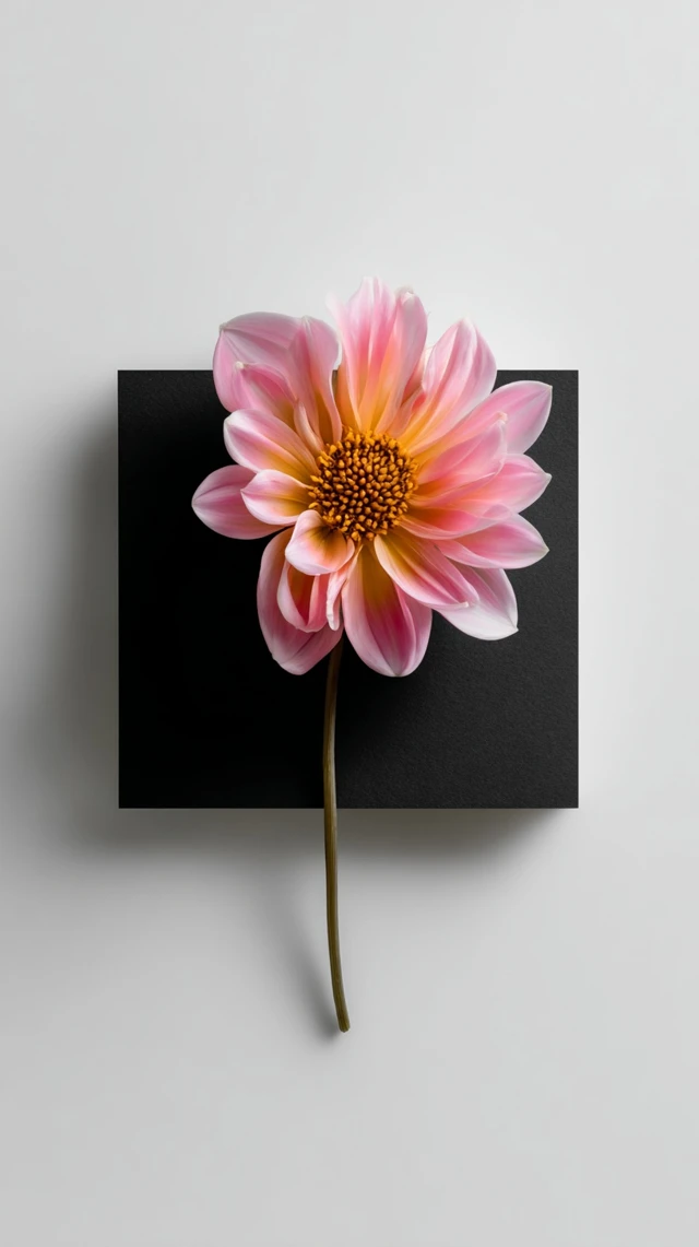 Minimalist Flower Composition Botanical Surrealism