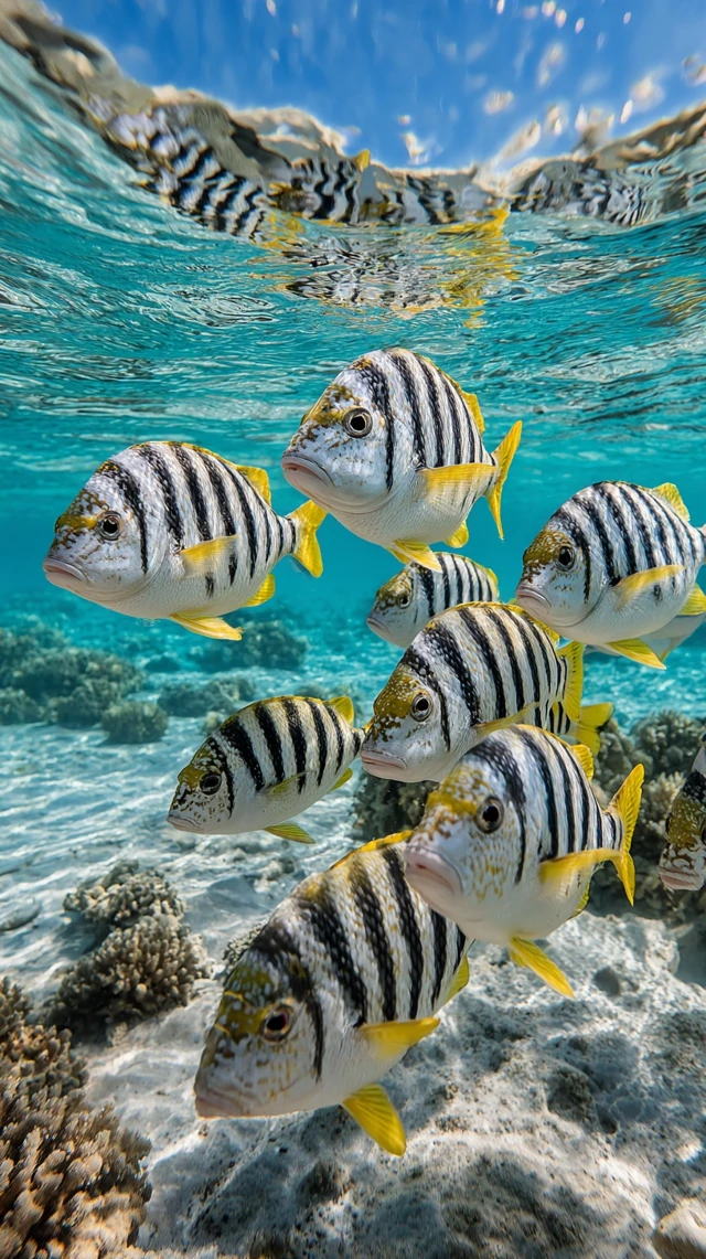 Tropical Fish in Coral Reef Underwater Photography