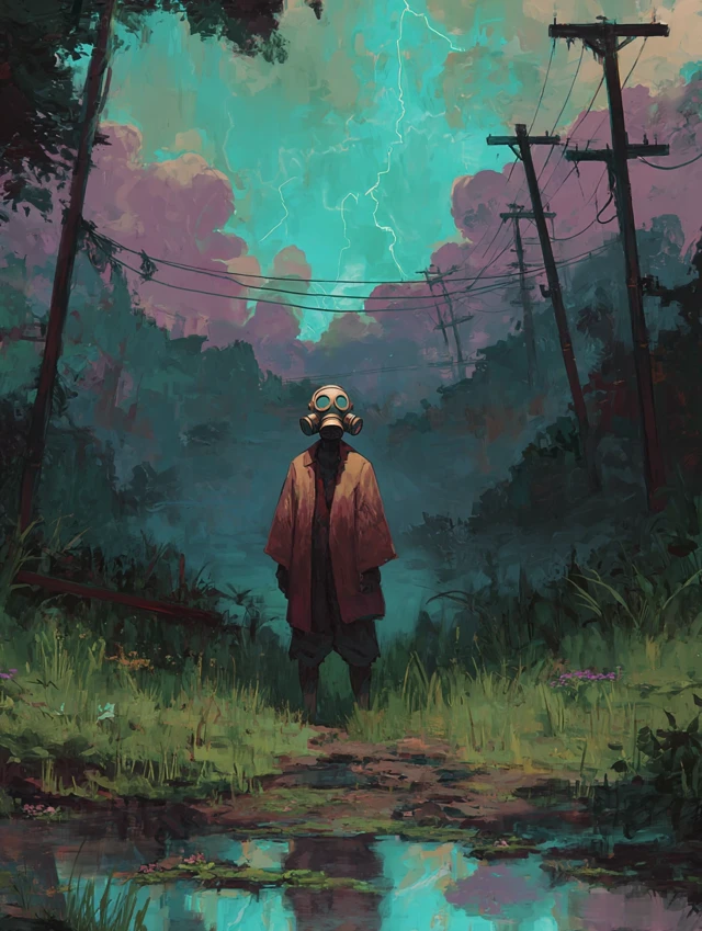 Imposter in Style Mysterious Figure with a Halo
