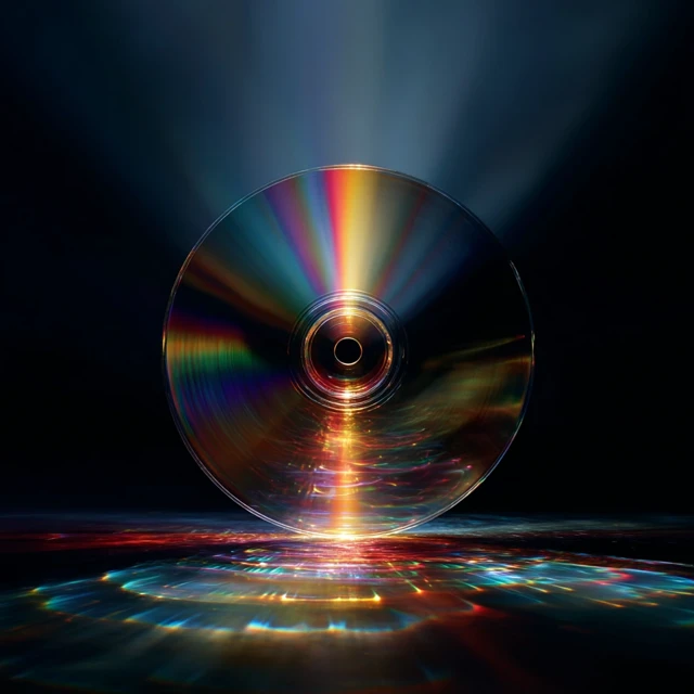 CD with Light Interference Patterns