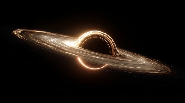 Black Hole Depiction Space Singularity Gravity