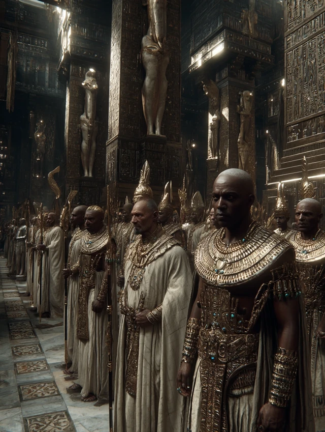 Ancient Egyptian Pharaoh Throne Hall Cinematic