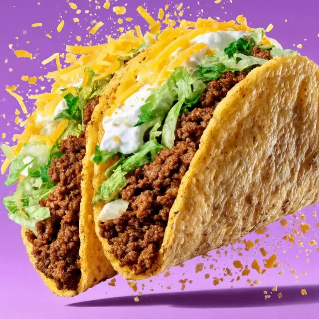 Delicious Floating Tacos Food Photography