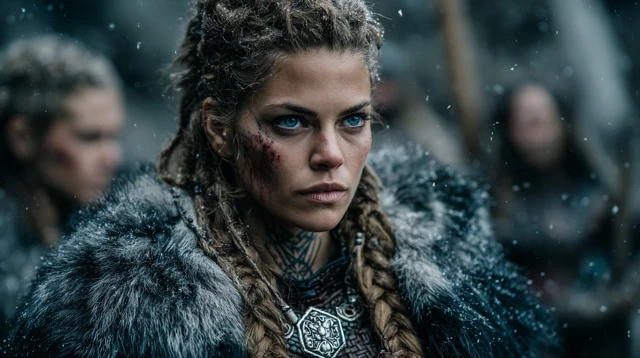 Viking Warrior Woman Cinematic Still
