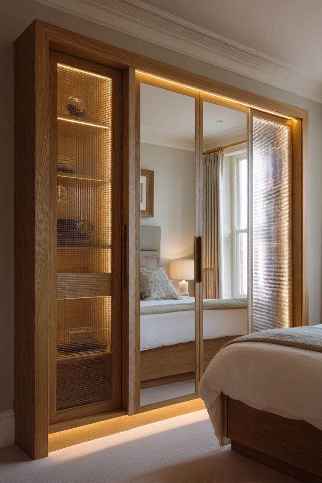 Mediterranean Bedroom with Luxury Wardrobe Design