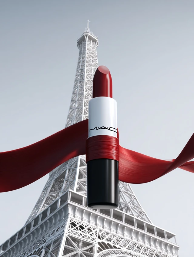 MAC Lipstick Advertisement Eiffel Tower Modern Art