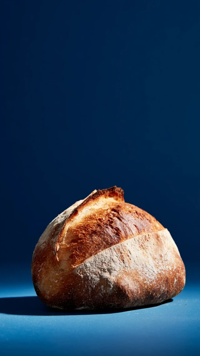 Sourdough Bread Photography Minimalist Studio Shot