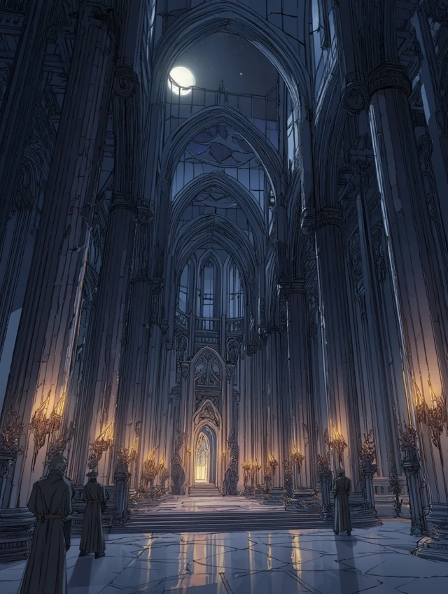 Castlevania Anime Throne Room at Night