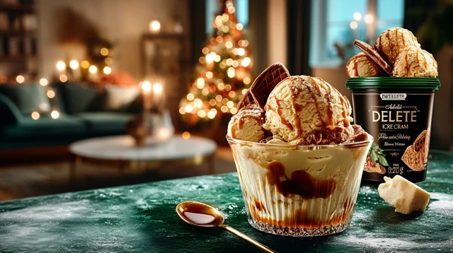 Christmas Family Dinner with Ice Cream