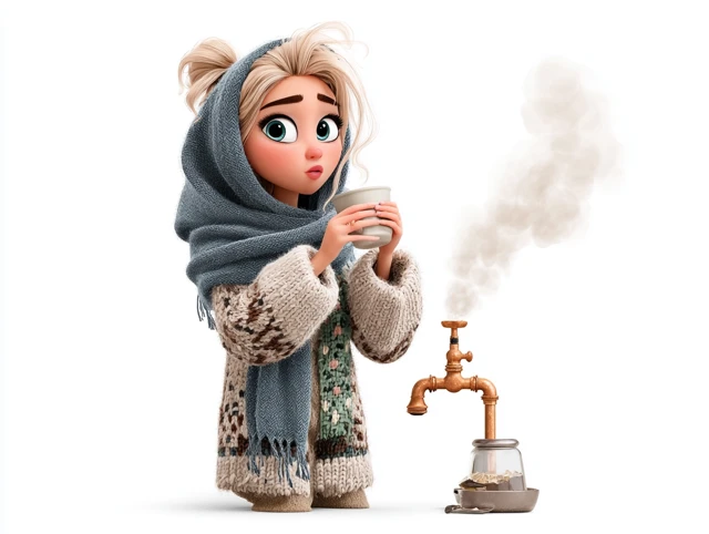 Pixar Woman Drinking Coffee Funny 3D Animation