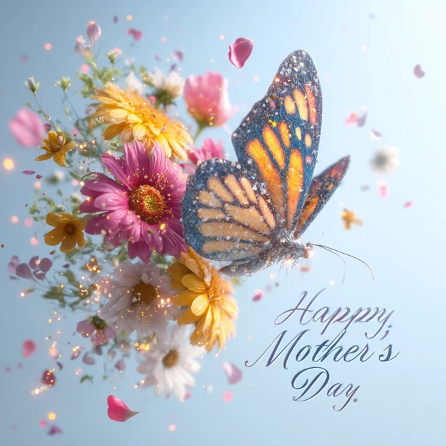 Happy Mothers Day Butterfly Bouquet