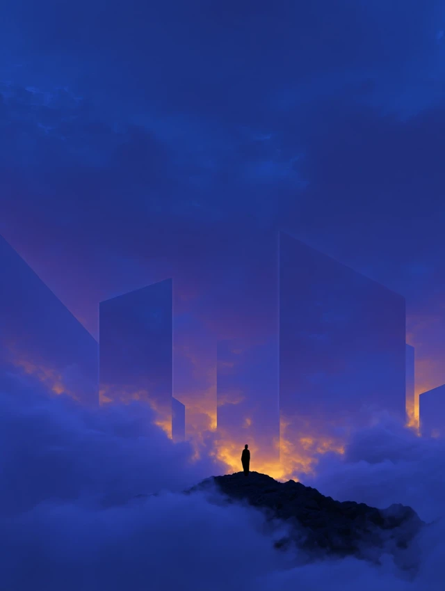 Surreal Sci-Fi Landscape Ethereal Atmosphere