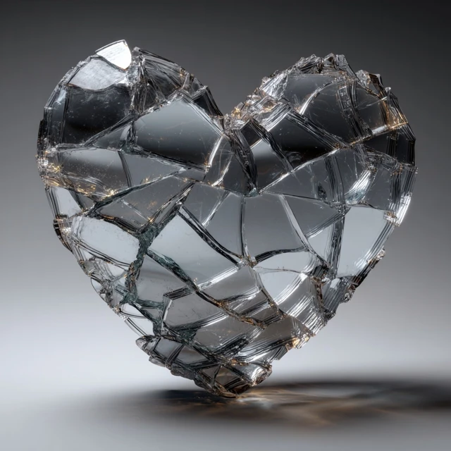 Shattered Heart Broken Glass Concept Art
