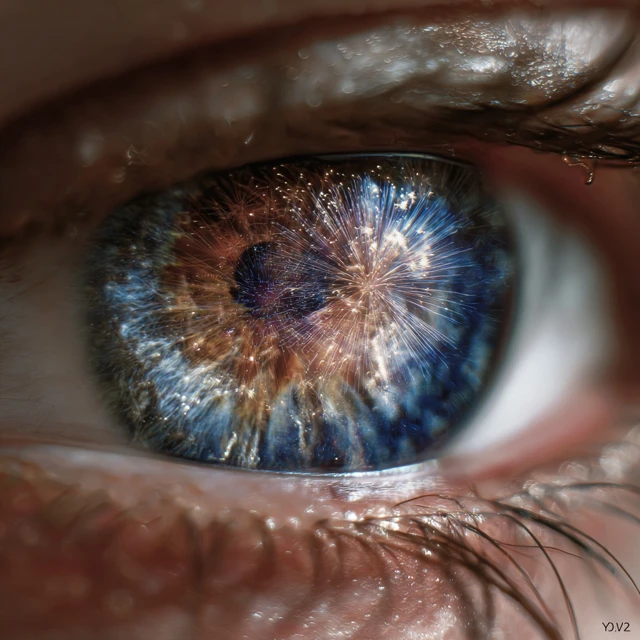 Fireworks Reflected in an Eye Creative View
