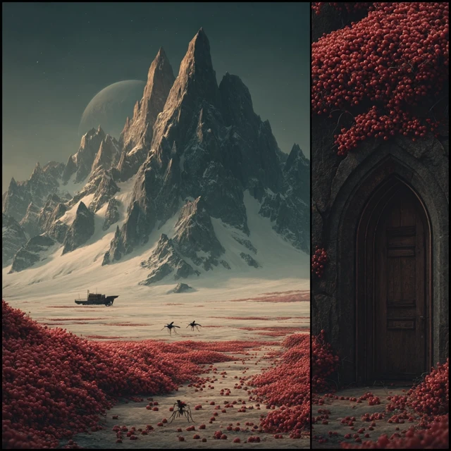 Ruby Glacier Dungeon Mosquito by Franz Vinck Art