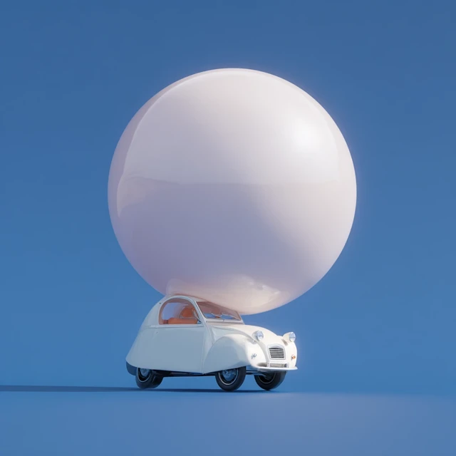 Sphere Shaped Car Balloon Concept Art