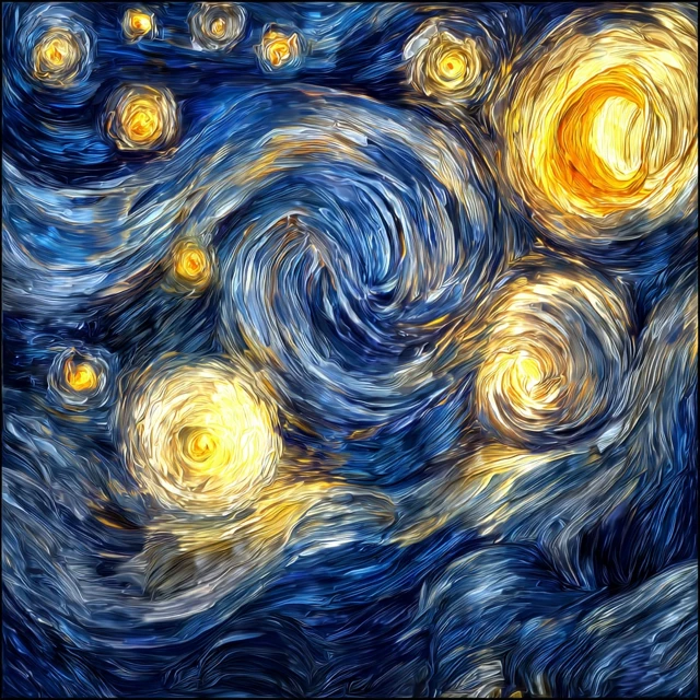 Van Goghs Starry Night Midjourney Art