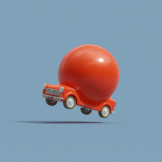 Sphere Shaped Car Balloon Concept Art