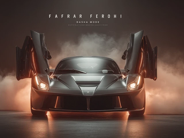 Ferrari Mode - Dasha Beathova - Hypercar Art